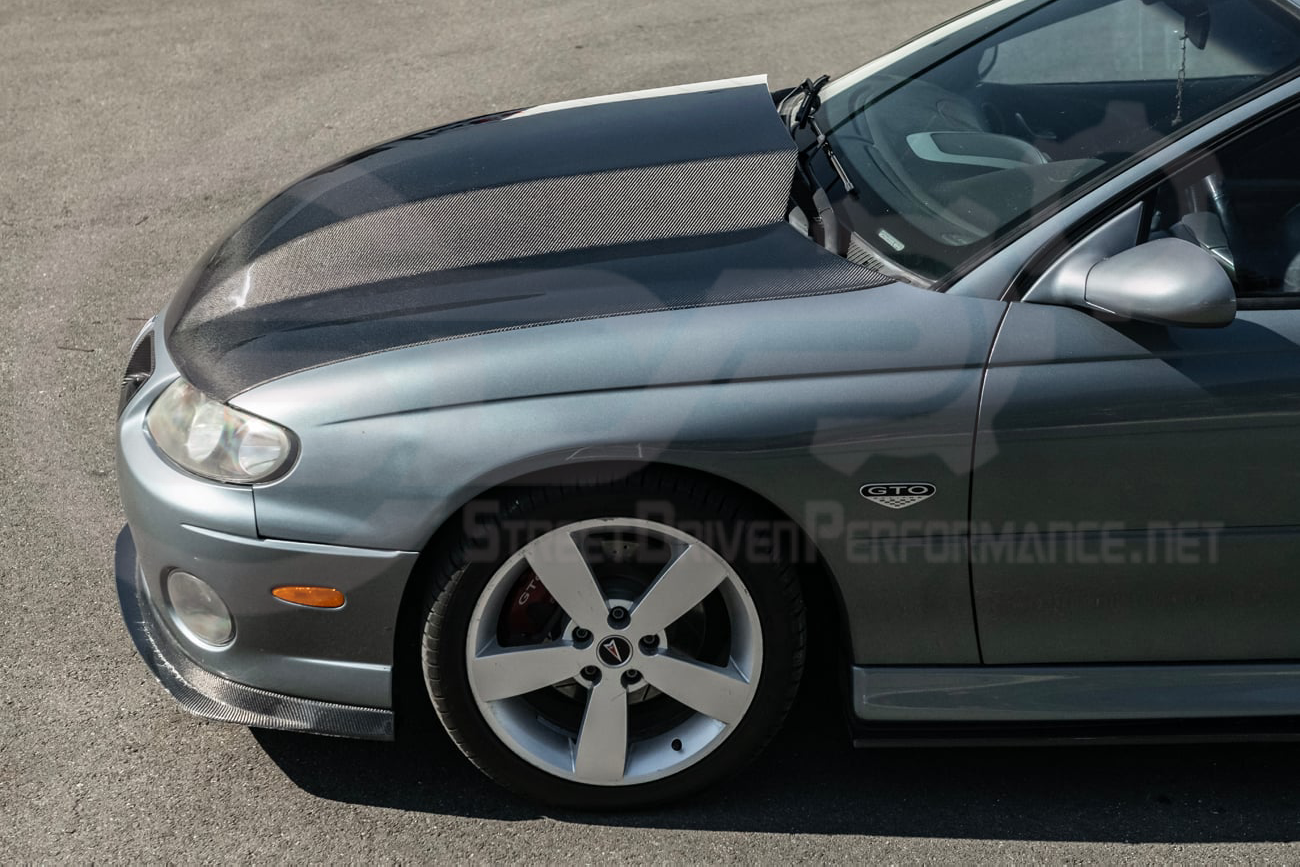 2004-2006 PONTIAC GTO | SDP PERFORMANCE STYLE CARBON FIBER FRONT COWL HOOD